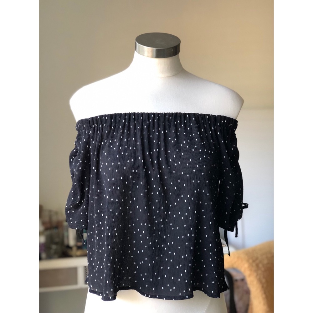 Top shop off the shoulder top